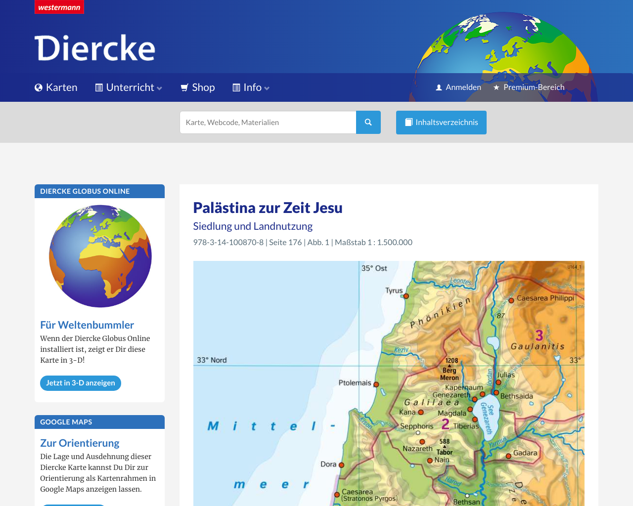 Zeit grundschule landkarte jesu israel zur Karte: Israel