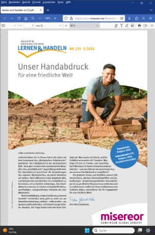 Unser Handabdruck für eine friedliche Welt